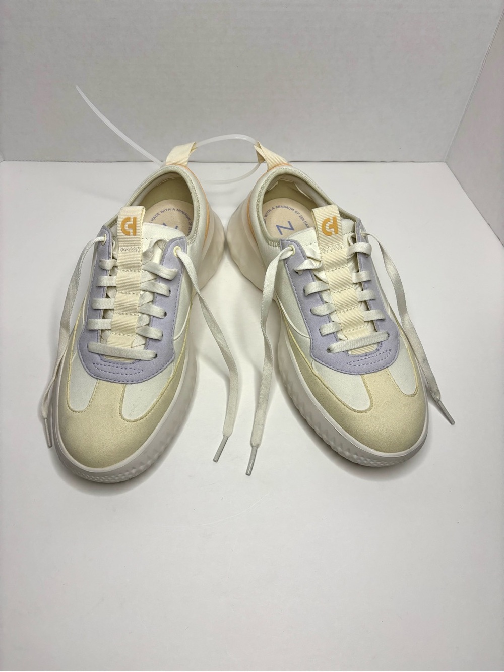 Cole Haan Women's Cream and Lavender Low-Top Sneakers